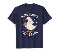 Look brodé « Here Comes The Bride Goose » T-Shirt
