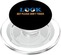 Look But Please Don't Touch Design Graphique Moderne PopSockets PopGrip pour MagSafe