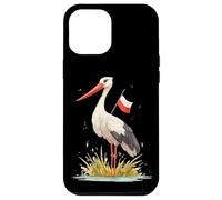 Look Cigogne Amusant dans des Couleurs polonaises pour Les Amateurs de cigognes Coque pour iPhone 12 Pro Max