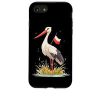 Look Cigogne Amusant dans des Couleurs polonaises pour Les Amateurs de cigognes Coque pour iPhone SE (2020) / 7/8