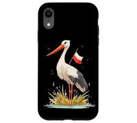 Look Cigogne Amusant dans des Couleurs polonaises pour Les Amateurs de cigognes Coque pour iPhone XR