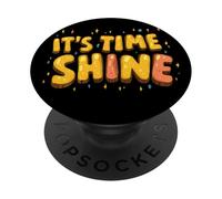 Look coloré It's Time Shine PopSockets PopGrip Adhésif