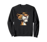 Look de Chat Sauvage pour Les Amateurs de Cougar et de Chats Sweatshirt