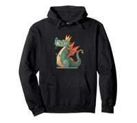Look Dragon Amusant avec Couronne pour Les Amateurs de Dragons royaux Sweat à Capuche