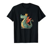 Look Dragon Amusant avec Couronne pour Les Amateurs de Dragons royaux T-Shirt