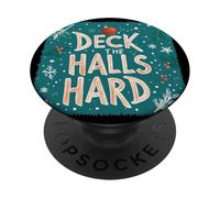 Look Festif Coquin avec ce Deck The Halls Hard PopSockets PopGrip Adhésif