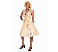 Look for the stars Robe de Soirée,Vintage Rockabilly, élégant, Années 50, Jupe, Femme, Cocktail,Taille 34-56 (Ivoire, 46)