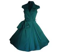 Look for the stars Robe de Soirée,Vintage Rockabilly, élégant, Années 50, Jupe, Femme, Cocktail,Taille 34-54 (50, Vert foncé)