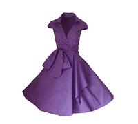 Look for the stars Robe de Soirée,Vintage Rockabilly, élégant, Années 50, Jupe, Femme, Cocktail,Taille 34-56 (Lilas, 38)