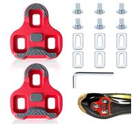 Look Keo Cleats Lot d'accessoires de Vélo Crampons Antidérapants, Compatibles avec Les pédales Look Keo Bike à 3 Trous Grip Blade 2 Max Carbon Classic Cleats pour Chaussures de vélo Board (Rouge 9°)