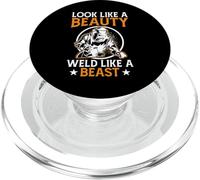 Look Like A Beauty Weld Like A Beast PopSockets PopGrip pour MagSafe