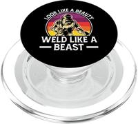 Look Like A Beauty Weld Like A Beast PopSockets PopGrip pour MagSafe