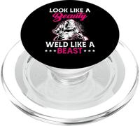 Look Like A Beauty Weld Like A Beast PopSockets PopGrip pour MagSafe