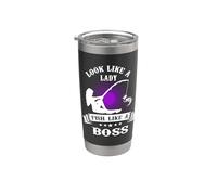 Look Like A Lady Fish Like A Boss Funny Fishing Outdoors Gobelet isotherme en acier inoxydable double paroi