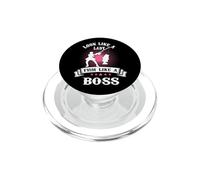 Look Like A Lady Fish Like A Boss Funny Fishing Outdoors PopSockets PopGrip pour MagSafe