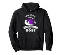 Look Like A Lady Fish Like A Boss Funny Fishing Outdoors Sweat à Capuche