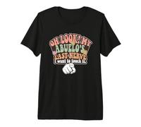 Look My Abuelo's Last Nerve Citations drôles de Grand-père Espagnol T-Shirt Haut de Gamme