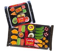 Look-O-Look Candy Sushi & Mini Sushi - Assortiment de bonbons gélifiés en guimauve et confiseries en forme de maki et nigiri - Cadeau original pour fêtes, anniversaires et soirées à thème asiatique