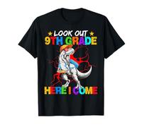 Look Out 9th Grade Here I Come Dinosaure T Rex Back to School T-Shirt