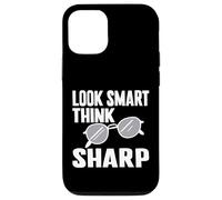 Look Smart Think Sharp Lunettes Coque pour iPhone 12/12 Pro