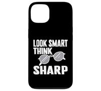 Look Smart Think Sharp Lunettes Coque pour iPhone 13