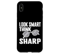 Look Smart Think Sharp Lunettes Coque pour iPhone XS Max