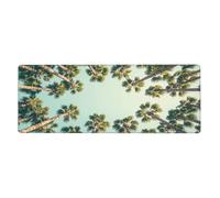 Look Up At The Big TreeTapis de souris à imprimé floral pour ordinateur portable avec bords cousus, base en caoutchouc antidérapant, tapis de bureau à ressort pour décoration de bureau, maison, bureau