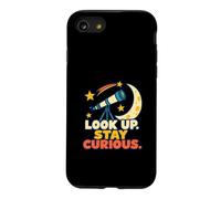 Look Up Stay Curious - Astronomie et Ciel au télescope Pur Coque pour iPhone SE (2020) / 7/8
