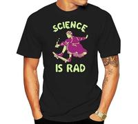 LookHUMAN Science is Rad (Marie Curie) BlackenCotton Tee t Shirt T- Shirt Short Print O-Neck Broadcloth Casual Manches Courtes(Medium)