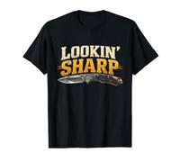 Lookin' Sharp Couteau de Poche Humour T-Shirt Graphique avec Valeur