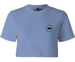 Looking for Wild - T-shirt court - Montaine Serenity pour Femme - Taille M - Bleu Bleu M