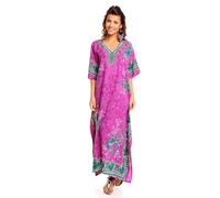 Looking Glam Dames Maxi surdimensionné Caftan Kimono Tunique Caftan Lounge Robe 58-60 Violet