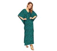 Looking Glam Kimono caftan surdimensionné pour femme Taille unique, Vert 10002, 58-60 Grande taille