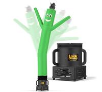 LookOurWay Air Dancers Ensemble tube gonflable pour homme - 2,1 m de haut Wacky agitant la publicité Air Dancer Man avec souffleur - Vert