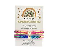 Lookray Bracelets pour premier jour de maternelle, bracelets pour maman et moi, accessoires de bijoux colorés pour la rentrée scolaire