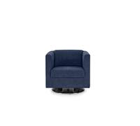 LOOKS BY WOLFGANG JOOP Looks I Fauteuil Design à Ressorts en Bois Bleu foncé 72 x 71 x 75 cm