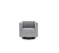 LOOKS BY WOLFGANG JOOP Looks I Fauteuil Design avec Noyau à Ressorts, matériau dérivé du Bois, Gris, 72 x 71 x 75 cm