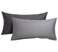 LOOKS by Wolfgang Joop Lot de 2 taies d'oreiller en satin, 70 x 50 cm (gris)