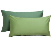 LOOKS by Wolfgang Joop Lot de 2 taies d'oreiller en satin, 70 x 50 cm (vert)