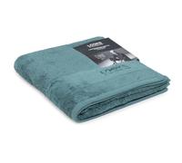Looks by Wolfgang Joop Serviette de Bain 50 x 100 cm - Drap de Bain Turquoise, en Pur Coton, avec Logo brodé