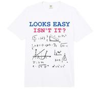 Looks Easy Isn't It Funny Math Physics Blague Nerd Humour Comfort Colors Adult Heavyweight T-Shirt