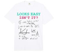 Looks Easy Isn't It Funny Math Physics Blague Nerd Humour Comfort Colors Adult Heavyweight T-Shirt