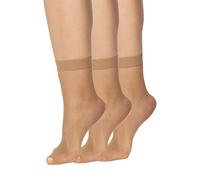 looksy Chaussettes résille noires avec nœuds pour femme Taille unique, Nella Visone Lot de 3 paires, Taille unique