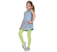 looksy Collants En Microfibre Pour Filles Doux Et Extensibles Collants Durables Pour Uniforme Scolaire Vert Herbe (Erba) 7-8 Ans