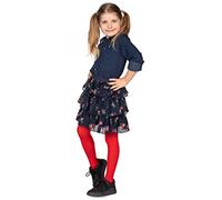 looksy Collants En Microfibre Pour Filles Doux Et Extensibles Collants Durables Pour Uniforme Scolaire Rouge (Rosso) 7-8 Ans