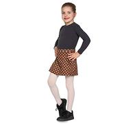 Looksy Collants opaques pour filles 40 DEN en microfibre douce avec pied pour enfants, collants pour le ballet, la danse et l’école, âge 3-12 ans, ecru, 7-8 ans