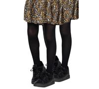 looksy Lot de 2 paires de collants opaques solides 40 deniers en microfibre douce pour enfants, pour la danse, l'école, le ballet - Fabriqués en Italie, noir, 11-12 ans