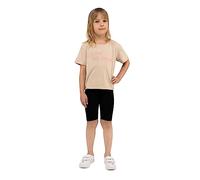 looksy Short de Cyclisme pour Filles - Couleurs Classiques Unies et Vives Taille élastique Tissu en Coton Confortable et Respirant Durable et Facile à Porter, Noir 7 Ans (122 cm)