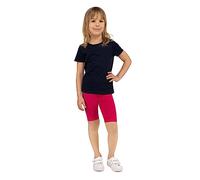 looksy Short de Cyclisme pour Filles - Couleurs Classiques Unies et Vives Taille élastique Tissu en Coton Confortable et Respirant Durable et Facile à Porter, Amarante 13 Ans (158 cm)