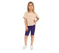 looksy Short de Cyclisme pour Filles - Couleurs Classiques Unies et Vives Taille élastique Tissu en Coton Confortable et Respirant Durable et Facile à Porter, Violet 13 Ans (158 cm)